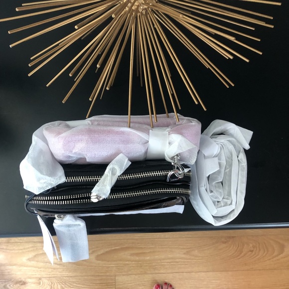 REBECCA MINKOFF LEATHER CROSSBODY BAG, NWT - Picture 7 of 8